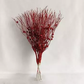 5 шт. блестящий ягодный букет своими руками искусственные ветки для рождественской елки украшения для дома Навидад новогодние вечерние аксессуары для декора