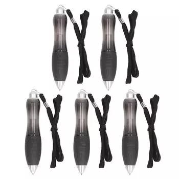 5 шт. Большие утяжеленные ручки с широким захватом, выдвижные толстые тяжелые шариковые ручки для письма чёрный