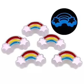 5 шт. Браслет Маркировочный Свет Капля Масляные Акриловые Светящиеся Радужные Бусины Россыпью Модные Ювелирные Изделия Аксессуары Для Ожерелья Бусины розовый