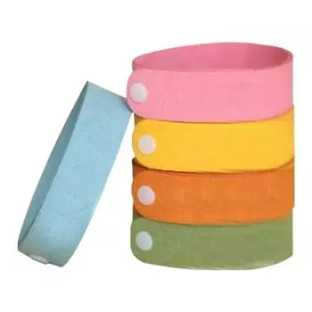 5 шт. браслетов от комаров, натуральный браслет-отпугиватель комаров, долговечный браслет от мух для взрослых и детей