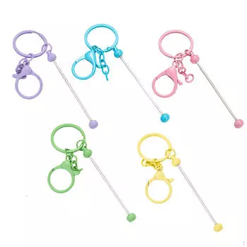 5 шт., брелки из бисера, модные, стильные, разноцветные для поделок, семейные