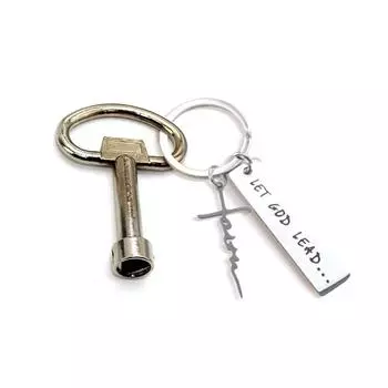 5 шт. брелок для ключей из нержавеющей стали для верховой езды в виде креста веры для мужчин и женщин, подарок для родителей и друзей