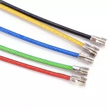 5 шт. брелок из нержавеющей стали, кабель, брелок, цепи для походов на открытом воздухе, мода 15cm*1.5cm