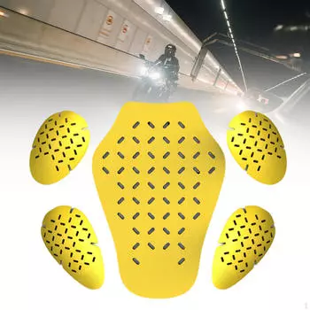 5 шт. броневые накладки для тела, дышащая защитная вставка для мотоцикла из ЭВА для курток S