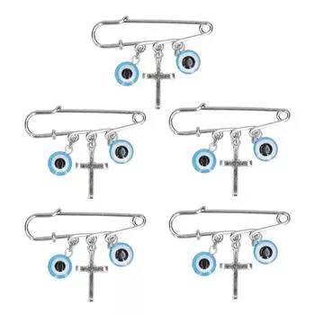 5 шт. брошь-булавки со стразами многоцелевое изысканное мастерство модный дизайн синие броши