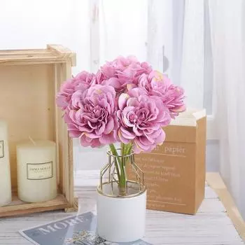 5 шт./букет шелковые пионы искусственные цветы пион свадебный букет для свадьбы дома DIY украшения искусственные цветы серый