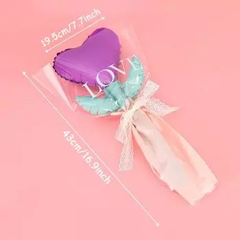 5 шт. Букет воздушных шаров с цветами любви, подарок на День матери, подарок на День святого Валентина, букет воздушных шаров с розами, принадлежности для свадебной вечеринки Other