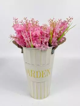 5 шт. букеты из искусственных цветов глициния гиацинт устойчивые к ультрафиолетовому излучению шелковые искусственные цветы для дома, сада, забора, ресторана, двора, вечеринки, свадьбы фиолетовый