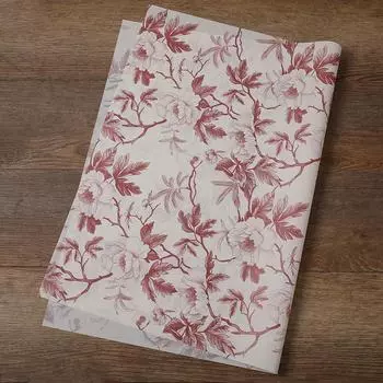 5 шт. Бумага для крафт-бумаги ручной работы для свадеб и мероприятий, цветочный дизайн, экологичная ретро-упаковка, роскошная упаковка, пионы, винтаж