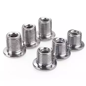 5 шт. цепное колесо фиксирующий болт гайка звездочка дорожный велосипед части складной велосипед переделка стальной гвоздь шатун моноблочный винт C чёрный