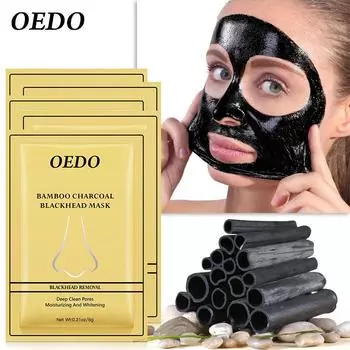 5 шт., черная маска для удаления черных точек в носу, маска для лечения акне, пилинг-маска, всасывающая маска для ухода за кожей лица, полоска пор, маски для черных точек