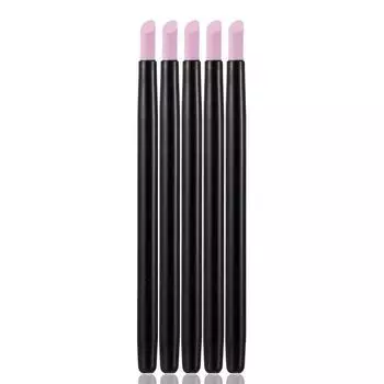 5 шт., черные кварцевые скрабы, камень, ручка для кутикулы, ручка для кутикулы, толкатель для дизайна ногтей, ложка, толкатель для ногтей, маникюрный набор инструментов для ухода за ногтями