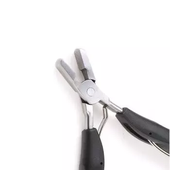 5 шт., черные плоскогубцы из нержавеющей стали для удаления волос с плоским кончиком, для предварительно наращенных волос