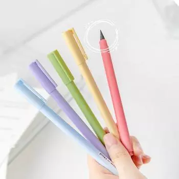 5 шт., черный технологический карандаш HB, треугольный корпус, новинка, точилка не требуется, прочная ручка для письма