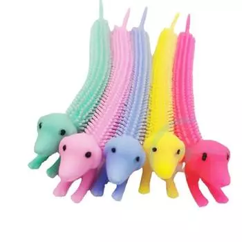 5 шт. червячная лапша растягивающаяся веревка TPR веревка антистрессовые игрушки веревка фиджет аутизм вентиляционные игрушки декомпрессионная игрушка