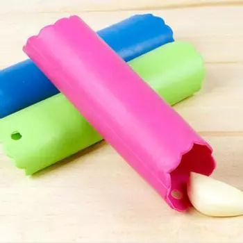 5 шт., чеснокочистка, удобная, простая в использовании, резиновая, случайного цвета, овощечистка, трубчатый ролик для кухни