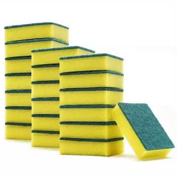 5 шт., чистящая губка, щетка для мытья посуды, скребок для мытья посуды, салфетки для мытья посуды из микрофибры, мочалки, чистящие средства, кухонные принадлежности, кухонные гаджеты 5pcs/set