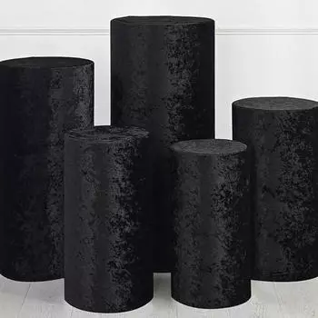 5 шт. Цилиндрические крышки для десертных пьедесталов, цилиндрические крышки для плинтусов, столбы белый