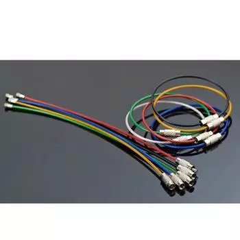 5 шт., цветной брелок из нержавеющей стали EDC, уличные инструменты, проволочные брелоки, кабель, веревка, винт, фиксирующий брелок разноцветный