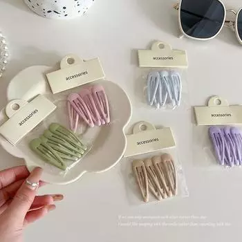 5 шт. цветные заколки для волос для женщин и девочек модные однотонные детские аксессуары для волос защелкивающиеся металлические заколки шпильки зажимы Бобби
