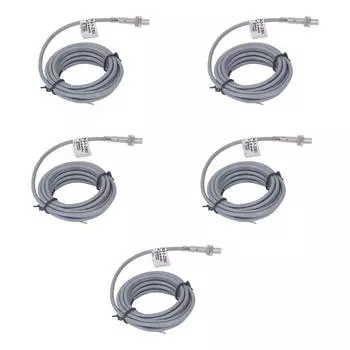 5 шт. Датчик приближения Индуктивный бесконтактный переключатель NPN NO IP65 Водонепроницаемый DC630 В 300 мА