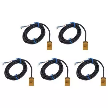 5 шт. Датчик приближения Индуктивный бесконтактный переключатель 2 провода NO IP65 Водонепроницаемый DC1030V 200mA