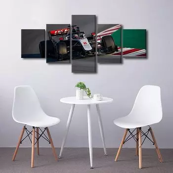 5 шт., деревенский гоночный автомобиль F1, домашний декор, спортивный автомобиль, художественный постер, HD печать, домашний декор, декор комнаты без рамки, абстрактные картины на стену 20x35 20x45 20x55cm