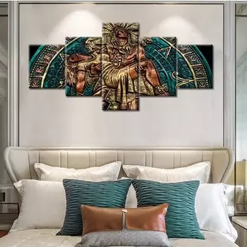 5 шт. деревенский мексиканский мужчина обнимает женщину картины древний дом майя ацтеков 5 шт. картины искусство HD печать домашний декор 5 шт. 20x35 20x45 20x55cm