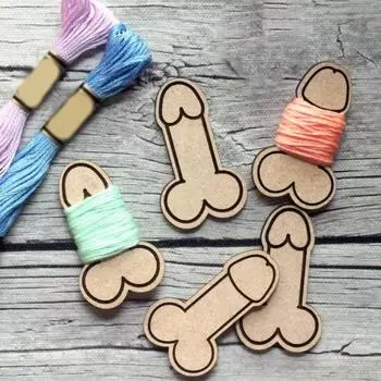 5 шт. деревянных ниток для пениса, шпулька, органайзер для ниток для вышивки, шитья и рукоделия