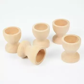 5 шт. деревянных подставок для яиц, подставка для яиц, поднос для поделок из дерева, подарок для детей, украшение для вечеринки на Пасху для дома 2024 г.