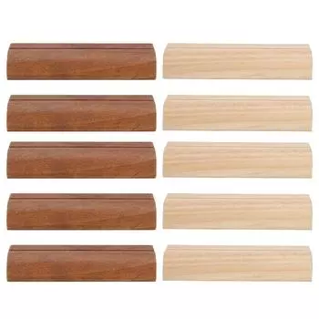 5 шт. Деревянный держатель для визиток, фото-дисплей, зажим для записей, офисные принадлежности для входа Light Color Light Color