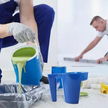 5 шт., держащие стаканчики для краски, синие пластиковые стаканчики для краски, ведро для покраски квартиры Type A