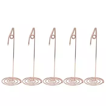 5 шт. держатель для карточек золото уникальный дизайн металл анти окисление многоцелевой стол нумб