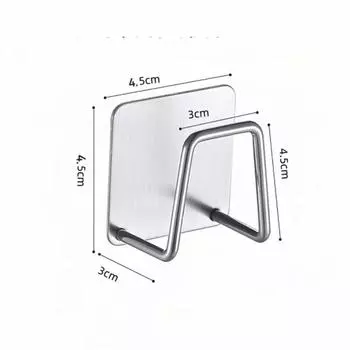 5 шт. держатель для кухонных губок из нержавеющей стали для мойки, губки для сушки, самоклеящийся держатель для хранения, настенные крючки, органайзер чёрный