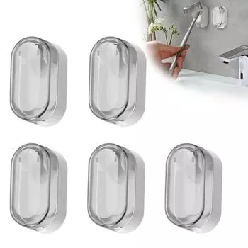 5 шт. держатель для зубных щеток настенный защитный гигиенический чехол для зубных щеток, колпачок для всех зубных щеток 5 PCS (White)