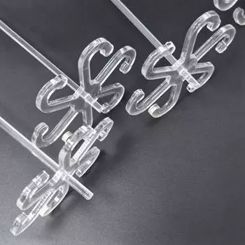 5 шт. держателей для стеблей растений акриловая опора для стеблей растений с тонким стержнем простая установка