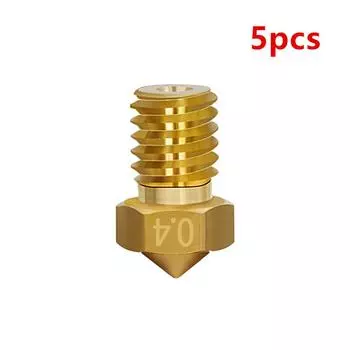 5 шт. Детали 3D-принтера 0,4 мм Сопло экструдера для 3D-принтера JGMAKER A3S A5 A5S Magic