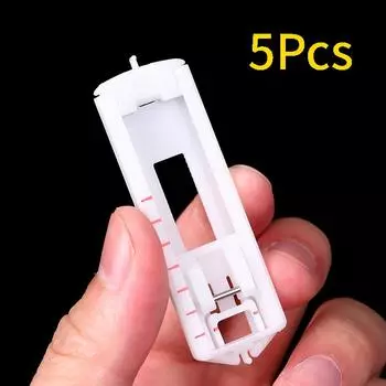 5 шт., детали для бытовой швейной машины, прижимная лапка, лапка для петли, застежка на отверстие для пуговицы, прижимная лапка 5pcs