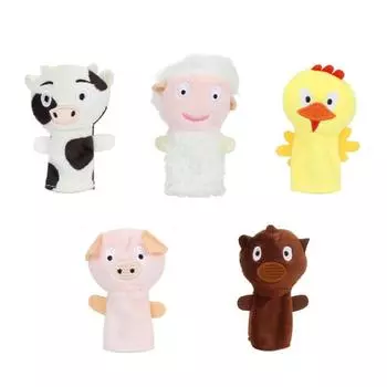 5 шт. детская мультяшная кукла-марионетка из мягкого бархата для куклы, реквизит, игрушка, пасхальный наполнитель
