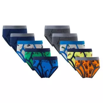 5 шт. детские трусики с мультяшным принтом для мальчиков, удобные хлопковые трусы 100