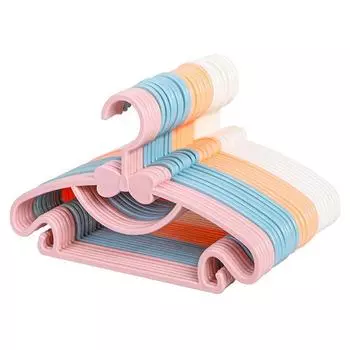 5 шт. Детские вешалки для одежды, вешалка для хранения детской одежды, органайзер для шкафа, вешалки для детской одежды, переносные пластиковые вешалки для дома 5pcs