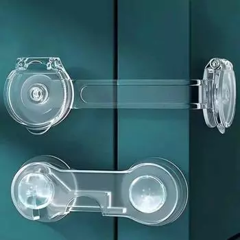 5 шт. Детский замок для безопасности ящика, противооткрывающийся замок, прозрачный замок для двери холодильника, многофункциональная защитная защелка