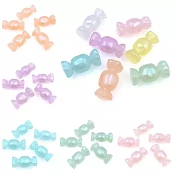 5 шт. DIY аксессуары конфеты свободные бусины милый материал ручной работы модные сладости подвески амулеты акрил для браслета изготовление ювелирных изделий креативные аксессуары фиолетовый
