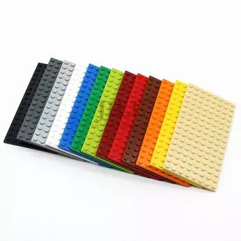 5 шт. DIY базовая тонкая пластина 8x16 92438 точек MOC строительные блоки кирпичи 12 цветов совместимы с детскими игрушками Creative Enlighten