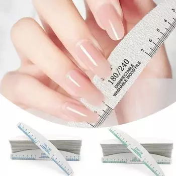 5 шт. DIY легкие антифрикционные яркие цветные двухсторонние пилочки для ногтей с линейкой пилки для ногтей фиолетовый