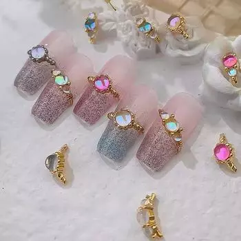 5 шт. DIY роскошный изысканный непадающий ослепительный сплав для ногтей украшение для маникюра дизайн сплава для ногтей декор A