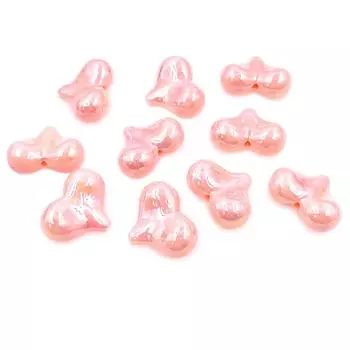 5 шт. для изготовления браслета, ожерелья, акриловые украшения, аксессуары, большие пукающие персиковые бусины, модные цветные УФ-покрытия, креативный кулон цвета конфет синий