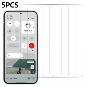 5 шт. для Nothing Phone (3) Защитная пленка для переднего экрана 5G 0,3 мм 2,5D Закаленное стекло Прозрачная пленка A