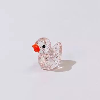 5 шт. домашнего декора, светящиеся мини-прекрасные сверкающие утки, мох, микропейзаж, миниатюрные фигурки уток, аксессуары для сада фей