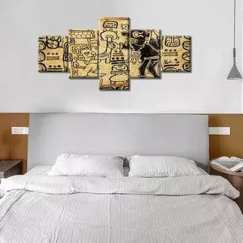 5 шт., древние цивилизации майя, Дрезденский кодекс, картины, современный дом, 5 шт., фотографии, настенный постер, HD печать, 5 панелей, абстрактные 20x35 20x45 20x55cm